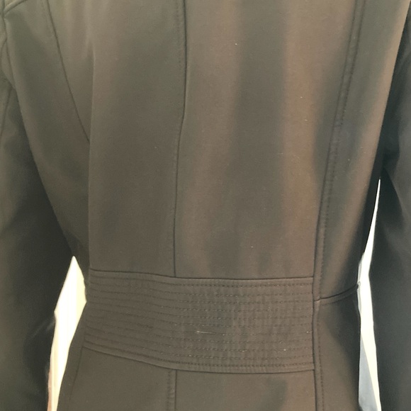 MED•MISS SIXTY•BLACK HOODED SPRING / FALL COAT / JACKET• - Picture 5 of 6